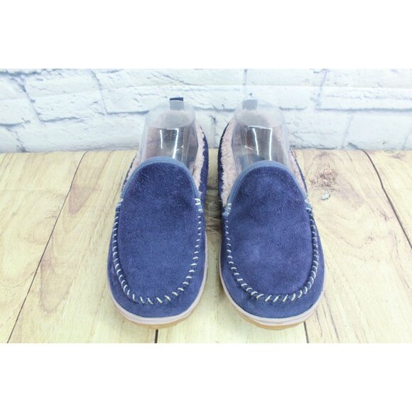 LL Bean Mountain Slippers Moccasin Raw Indigo Size 7 M - Picture 5 of 9
